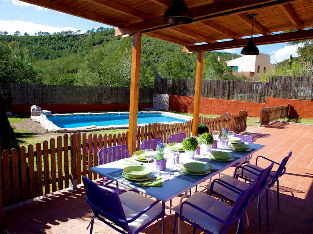 Location de villa à sitges: terrasse