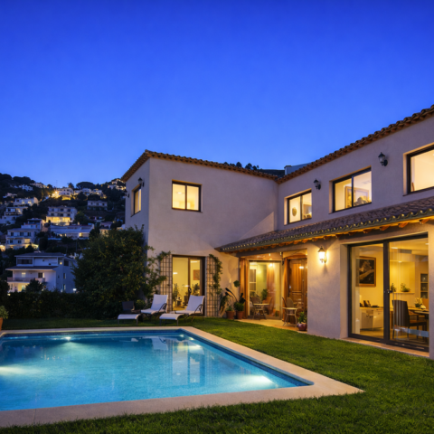 villa sitges piscine privée