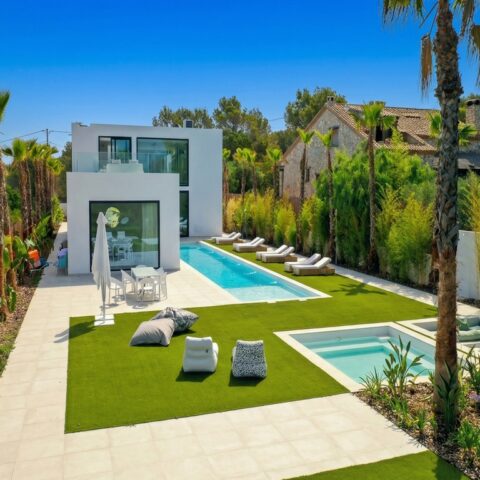 location villa piscine sitges privé