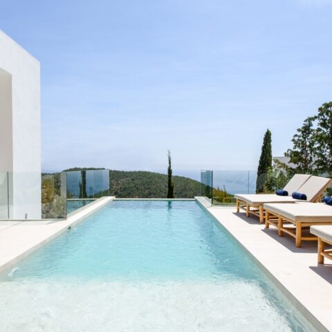 Villa de vacances de luxe avec vue sur la mer à Ibiza