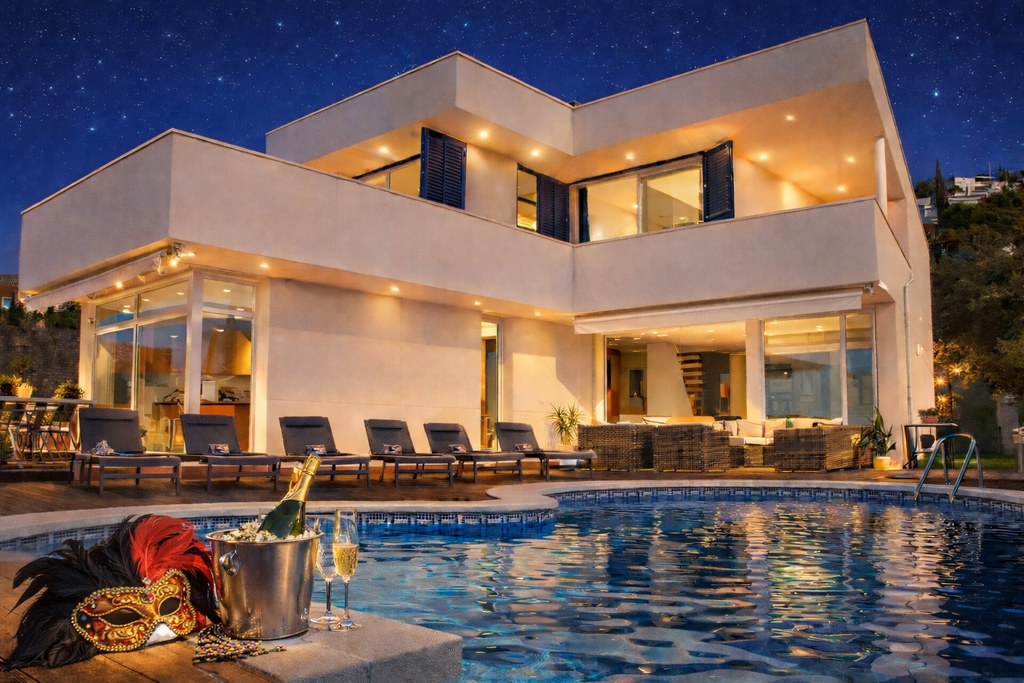 location villa Carnaval de Sitges