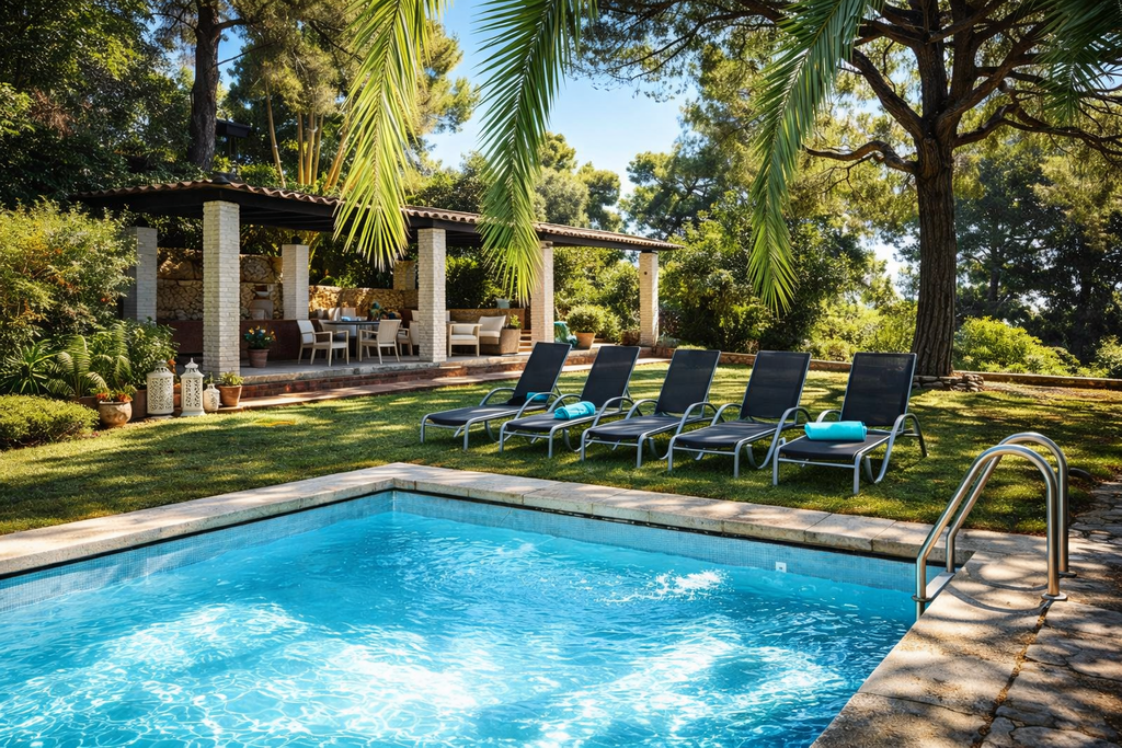villas de vacances avec piscine privée à sitges