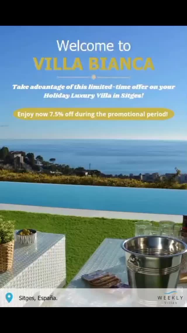 Villa Bianca ✨

💥 Book now with a 7% discount using code XZ550!
Villa Bianca is a modern gem in the hills of Sitges — perfect for those seeking privacy, design, and tranquility just minutes from the sea.
Ideal for last-minute getaways, private events, or family vacations, this villa offers space, elegance, and a spectacular pool with stunning views.
A holiday luxury villa in Sitges, designed for unforgettable experiences.

#LastMinuteVillasInBarcelona #LastMinuteVillasInSitges #SitgesVillaRentalsForEvents #VillaSitgesHighDesign #WeeklyVillasSitges #VillasToRentInSpainWithPrivateSpa #WeeklyVillasBarcelona