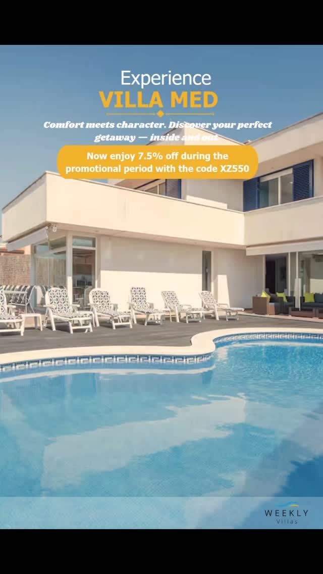 Mediterranean charm, poolside days & total privacy — just minutes from Sitges.

Now enjoy 7.5% off with code XZ550 during the promo period.
Perfect for family holidays, group escapes or a longer stay near Barcelona.

#LuxuryHolidayVillas #SitgesVilla #PrivatePoolVilla #MediterraneanVibes #VillaNearBarcelona #MonthlyRental #CoastalEscape #VillaLife #HolidayInSpain #PromoXZ550

https://www.weeklyvillas.es/room/chalet-con-piscina-vacaciones-villa-med/
